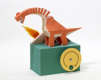 The End of Cretaceous — Automata, Paper Craft, Instant Download, PDF