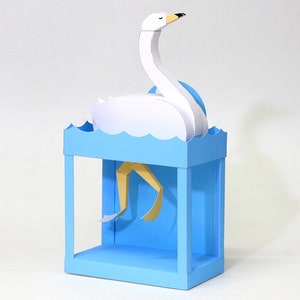 Nos bastidores - autômatos, artesanato em papel, download instantâneo, PDF, faça você mesmo