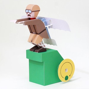 Hesitation — Automata, Paper Craft, Instant Download, PDF, DIY