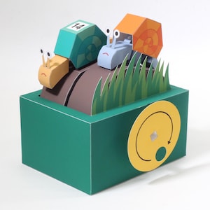 Snail Racing — Automi, Carta Creativa, Download Istantaneo, PDF