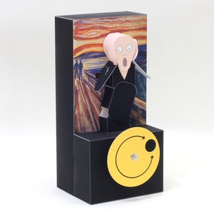 The Scream — Automata, Paper Craft, Instant Download, PDF, DIY