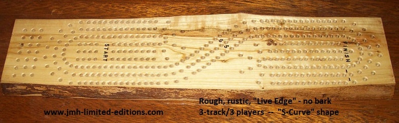 Cribbage Board Wood Custom Hand Made in Montana Pegging Card Game Fun Birthday Christmas Holiday Bridal Party Gift image 7