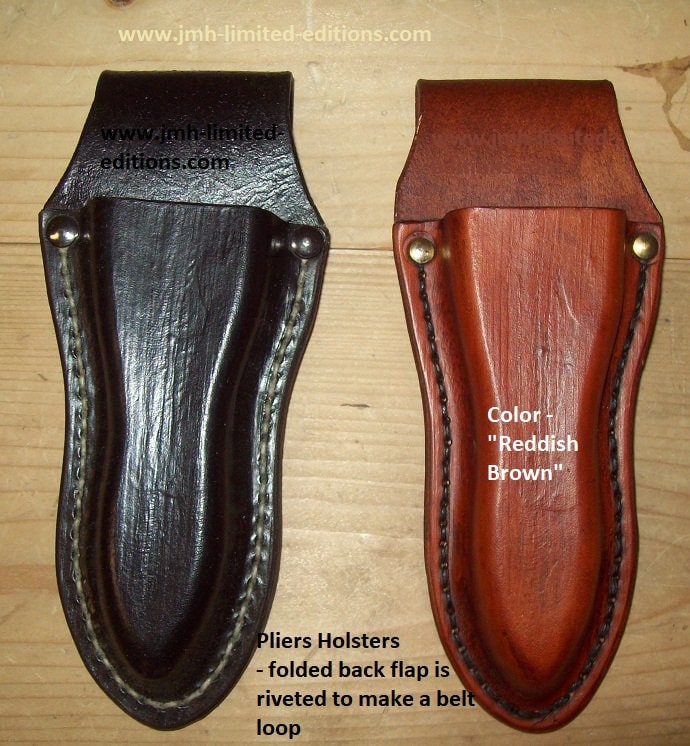Leather Pliers Holster Belt Loop Style Custom by JMH Etsy