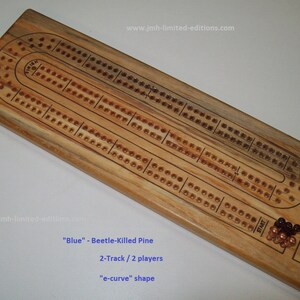 Cribbage Board Wood Custom Hand Made in Montana Pegging Card Game Fun Birthday Christmas Holiday Bridal Party Gift image 3