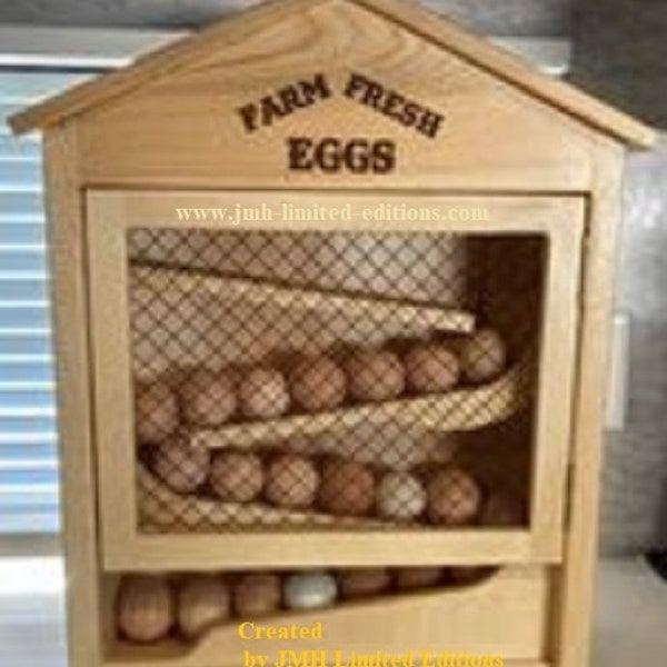 Country Farm Fresh Egg House Barn Holder Rack Shelf Organizer Cabinet - Custom Hand Made in Montana - Home Backyard Chickens Ranch Fun Gift