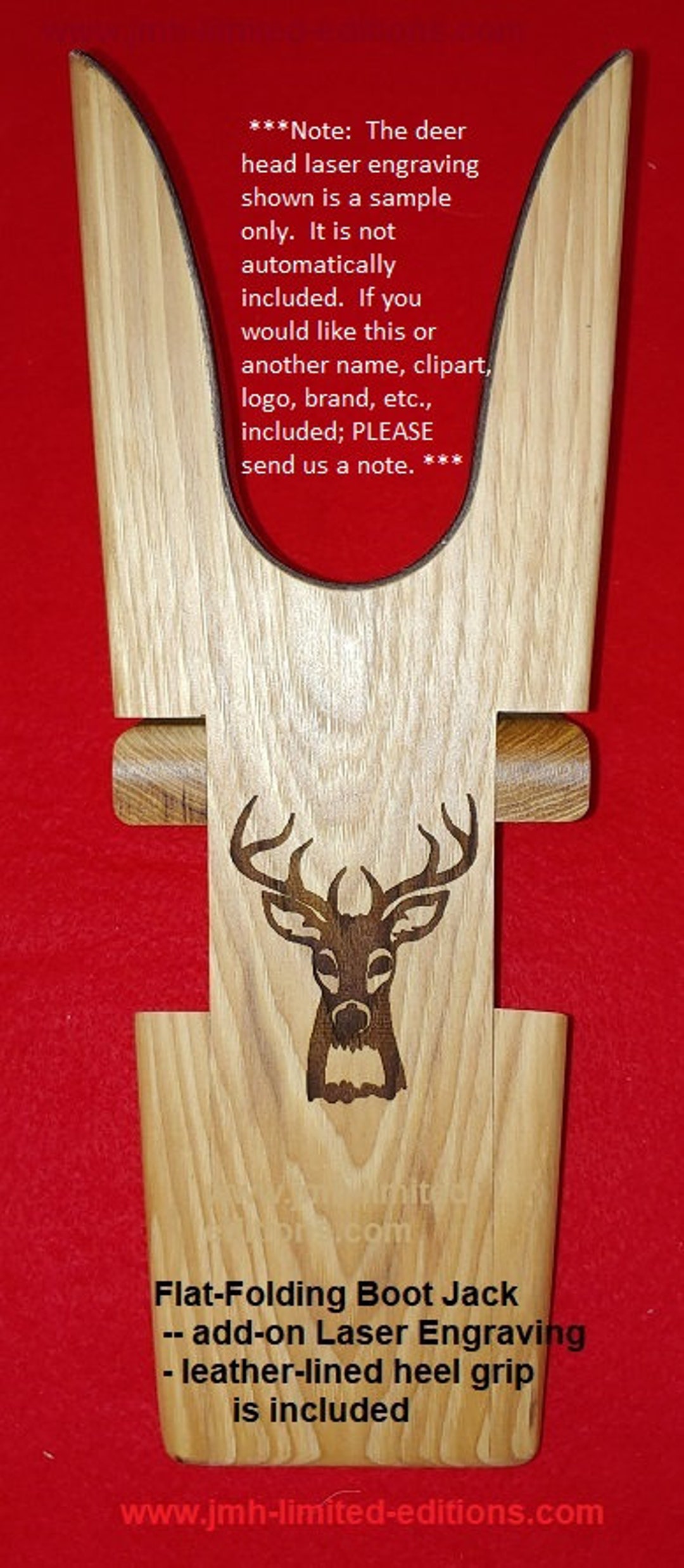 Folding Bootjack Genuine Easy Packing Travel Style Hardwood Boot Jack ...