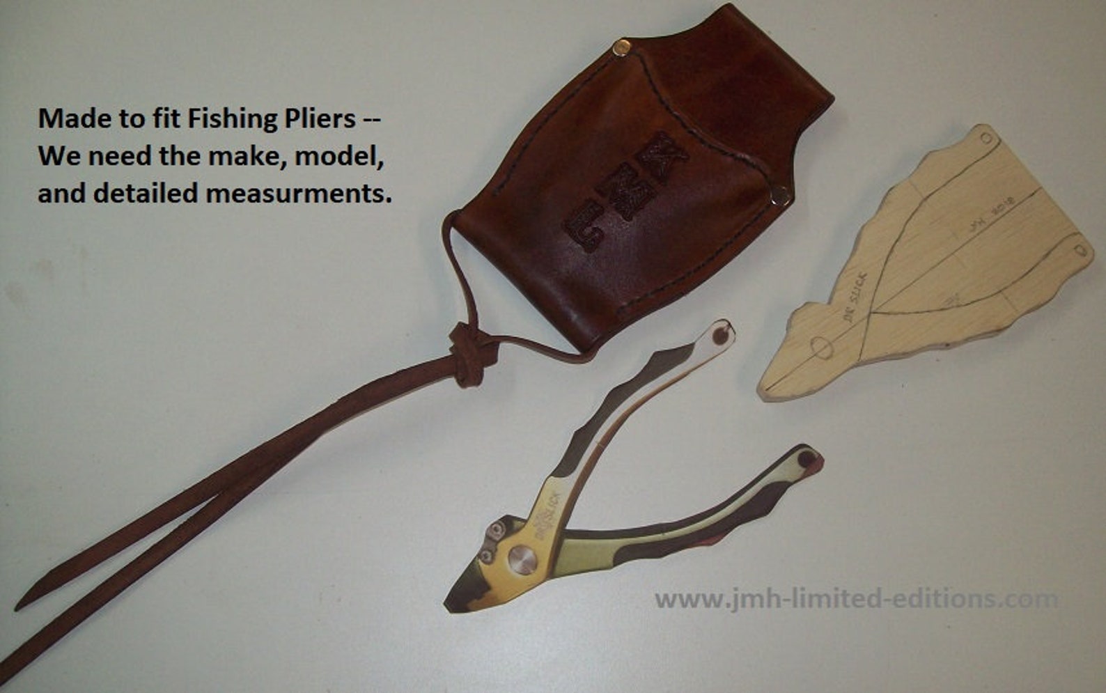 Fishing Pliers Holster folded Leather Custom by JMH Etsy