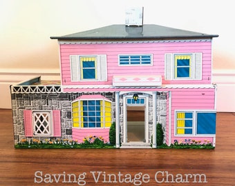 vintage tin dollhouses