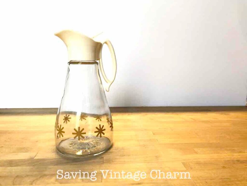Vintage Log Cabin Syrup Dispenser With Starburst Pattern Etsy
