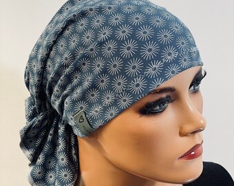 BANDANA ohne binden praktisch bequem  CHEMOMÜTZE Kopfbedeckung Krebs Chemotherapie Turban Kopftuch Cancer Krebs Kappe Hut Mütze Chemo Mütze