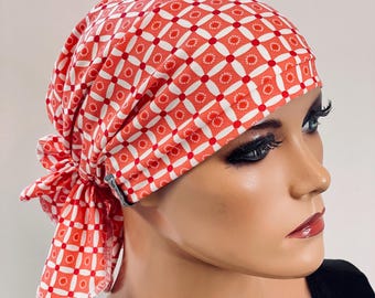 BANDANA ohne binden praktisch bequem  CHEMOMÜTZE Kopfbedeckung Krebs Chemotherapie Turban Kopftuch Cancer Krebs Kappe Hut Mütze Chemo Mütze