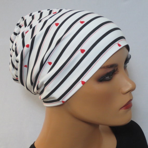 Damen Mütze Beaniemütze Grau mit BAND 2 Teilig Jersey Perücke Chemo Alopezie