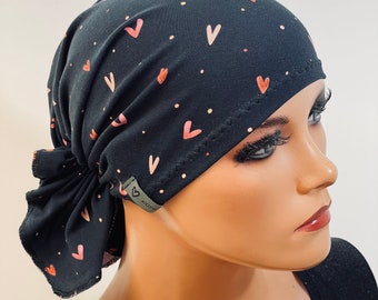 BANDANA ohne binden praktisch bequem  CHEMOMÜTZE Kopfbedeckung Krebs Chemotherapie Turban Kopftuch Cancer Krebs Kappe Hut Mütze Chemo Mütze