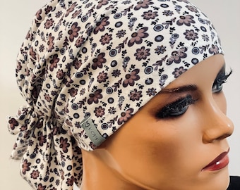 Bandana  ohne binden bunt Chemomütze Chemokopftuch Kopftuchmütze Turban, Chemokopfbedeckung, Mütze, Hut , Beanie,