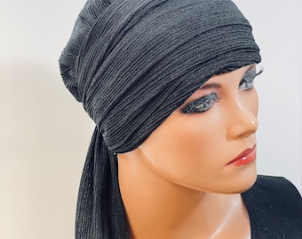 2-piece SET turban hat + band chemotherapy chemo chemo headscarf hat convertible hat summer beanie chemo hat headgear cancer