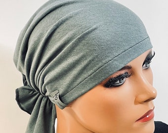 BANDANA ohne binden praktisch bequem  CHEMOMÜTZE Kopfbedeckung Krebs Chemotherapie Turban Kopftuch Cancer Krebs Kappe Hut Mütze Chemo Mütze