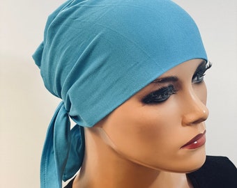 Kopfbedeckung für Chemo Krebs  KOPFTUCH Bandana uni Kopfbedeckung nach Chemotherapie Chemokopftuch Turban Tuch Kappe Cap