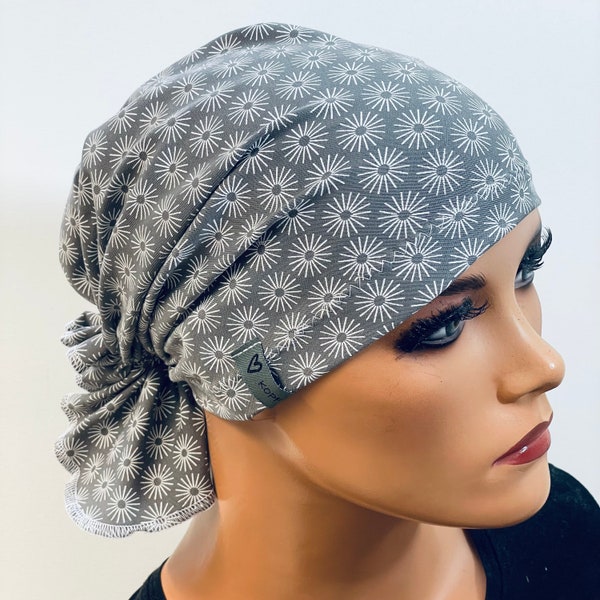 BANDANA ohne binden praktisch bequem  CHEMOMÜTZE Kopfbedeckung Krebs Chemotherapie Turban Kopftuch Cancer Krebs Kappe Hut Mütze Chemo Mütze