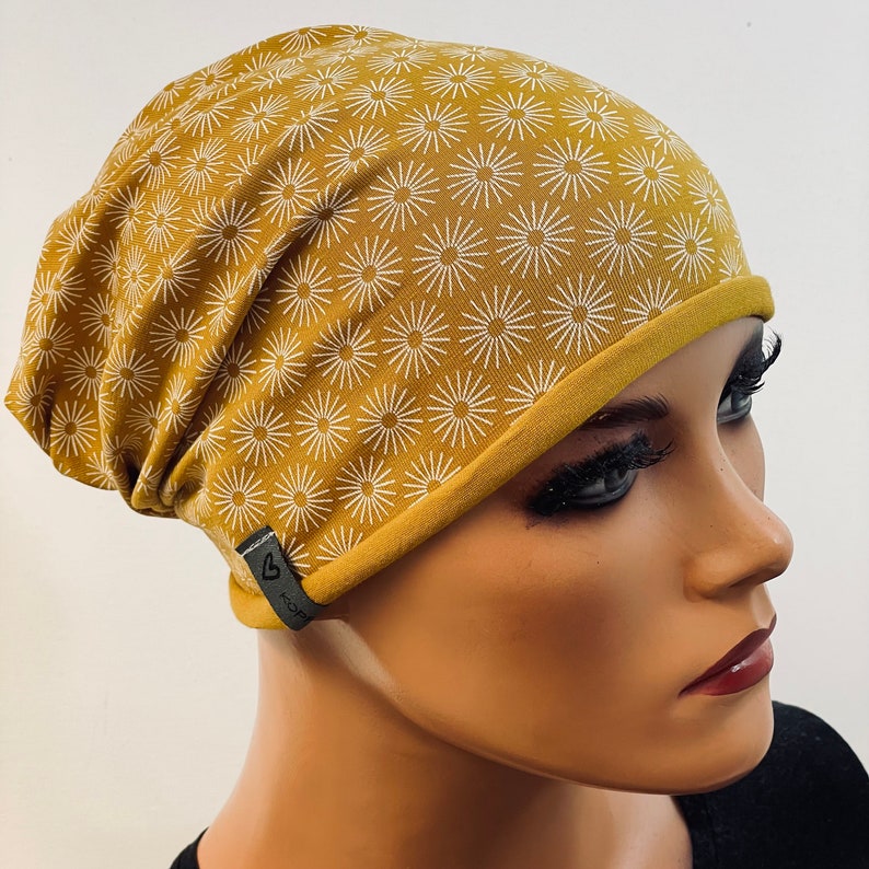 2-tlg. Kombiset BEANIE Stirnband ideal bei Chemotherapie oder als chices Accessoire von Kopf & Kragen Design Chemo Bild 2