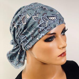 BANDANA ohne binden praktisch bequem  CHEMOMÜTZE Kopfbedeckung Krebs Chemotherapie Turban Kopftuch Cancer Krebs Kappe Hut Mütze Chemo Mütze