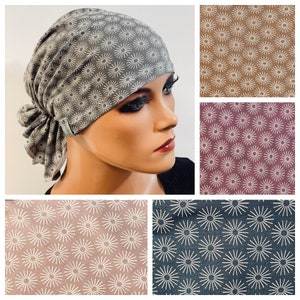 BANDANA ohne binden WUNSCHFARBEpraktisch bequem CHEMOMÜTZE Kopfbedeckung Krebs Chemotherapie Turban Kopftuch Cancer Krebs Bild 1