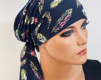 Sommer BANDANA ohne binden praktisch bequem  CHEMOMÜTZE Kopfbedeckung Krebs Chemotherapie Turban Kopftuch Cancer Krebs Kappe Hut Mütze