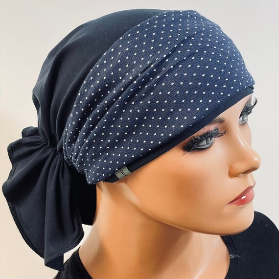 Foulard bonnet bandana sans nouer bonnet chimio couvre-chef chimio