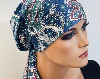 Sommer BANDANA ohne binden praktisch bequem  CHEMOMÜTZE Kopfbedeckung Krebs Chemotherapie Turban Kopftuch Cancer Krebs Kappe Hut Mütze