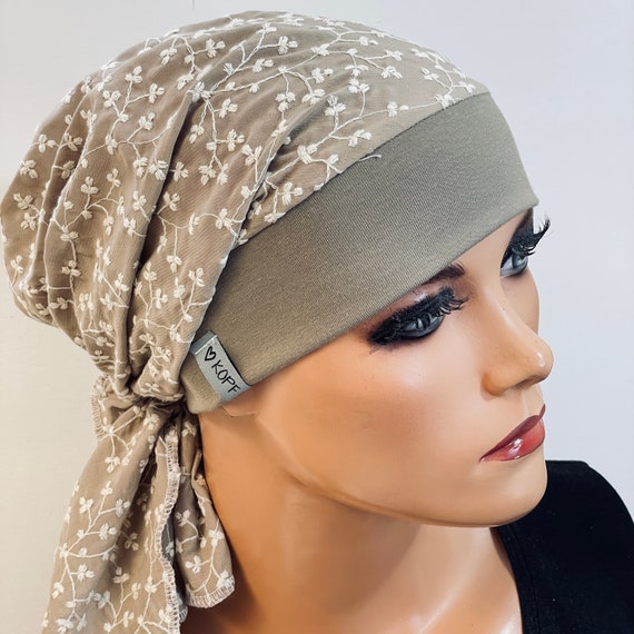HEADSCARF HAT dreamlike cotton light comfortable and practical chemo hat  chemo headscarf, headscarf chemo, headgear chemo,