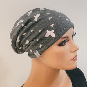 BASIC BEANIE/HAT Jersey with rolled hem comfortable chemotherapy cancer chemo headscarf hat convertible hat summer beanie