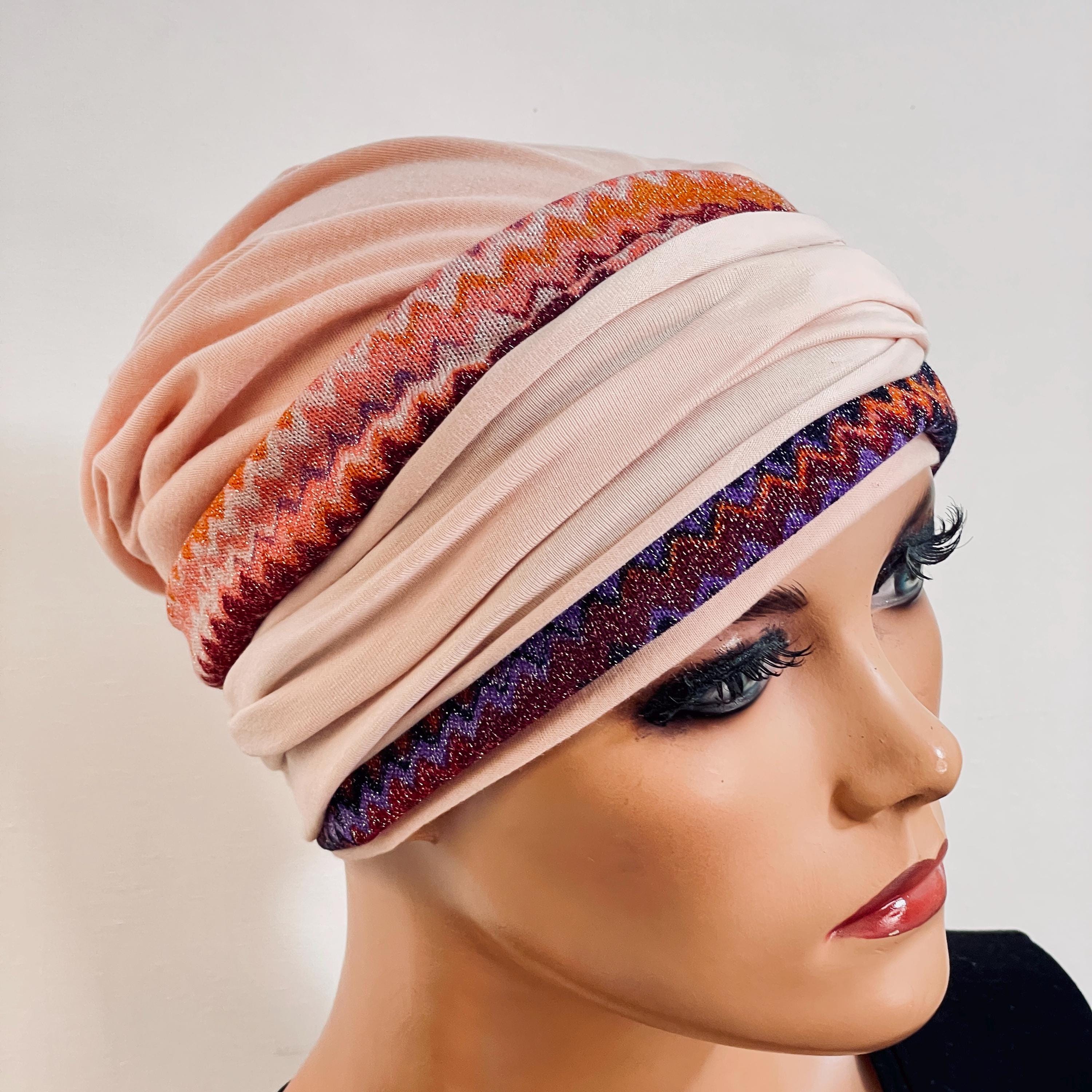 Satin Chemo Hat Set, Pre-Tied Head Scarf Beanie, Adjustable Fit Wigs For Chemo Patients Women Women India Hat Muslim Ruffle  main image 2