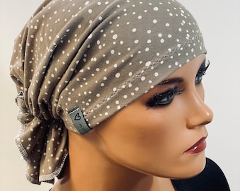 BANDANA ohne binden praktisch bequem  CHEMOMÜTZE Kopfbedeckung Krebs Chemotherapie Turban Kopftuch Cancer Krebs Kappe Hut Mütze Chemo Mütze