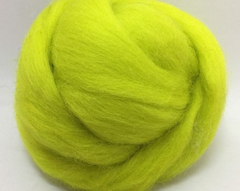 Chartreuse #10, Merino Wool Roving