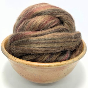 Wood Schroom, Superwash Merino Wool and Nylon - Limited Edition Spinning Roving Felting Top - 1 oz