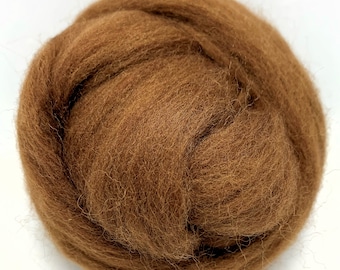 Hazelnut #244, Merino Wool Roving