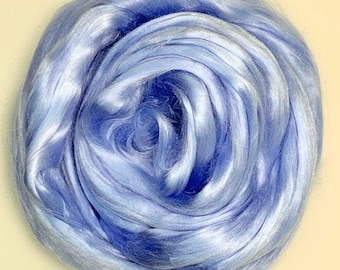 Aciano - Seda de morera teñida, seda bombyx, mecha, lana en mecha, AAA+, hilado, fieltro, 28 g