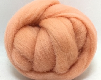 Pale Orange #99, Merino Wool Roving