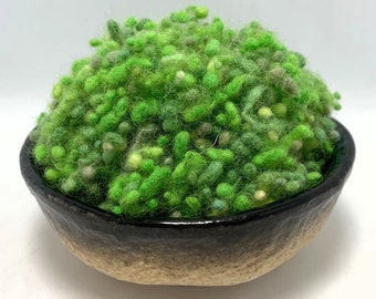 Melon Balls, Wool Nepps, Spinning, Weaving, Felting, Effects, Hand Dyed