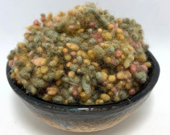 Toad Warts - Wool Nepps, Spinning, Weaving, Felting, Effects, Hand Dyed
