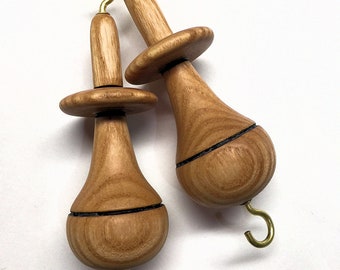 Weaving Warp Thread Weights - Hand Turned in Walnut, Oak, or White Ash