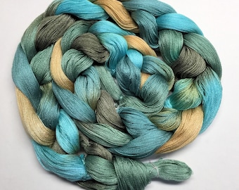 Blue Lagoon - 8/2 Tencel, Hand Dyed, Weaving Warp, Pre-Wound