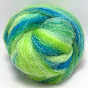 Lime Squeeze #176 - Merino Wool Blend Roving