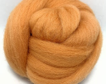 Apricot #252, Merino Wool Roving