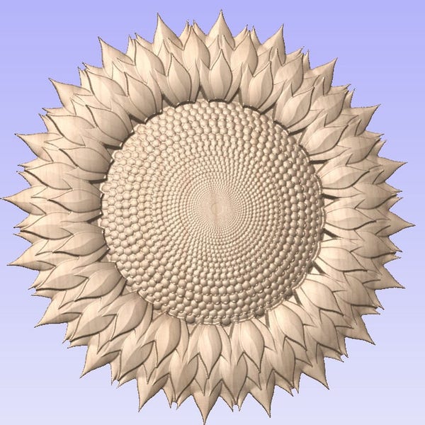 Fichier de modèle STL De tournesol