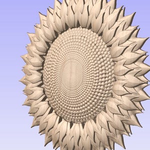 Sunflower STL Model File image 2