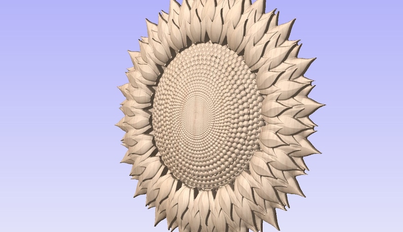 Sunflower STL Model File image 2