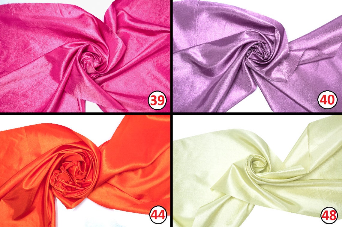 Taft Stoff Hell-Pink | 50x145 Cm | Glänzend, Raschelnd & Steif - Perfekt Für Abendkleider & Deko