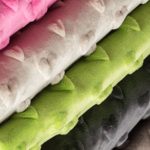 Soft Plush Fleece Heart fabric 50 x 155 cm