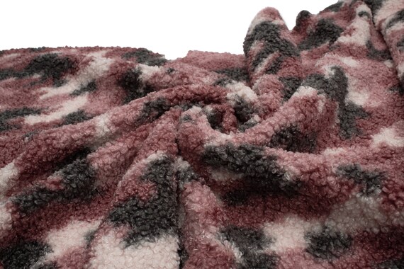 Tissu Polaire Sherpa Imitation Agneau Minkee - 50x160 Cm, Doux, Pour Plaids Et Doublures