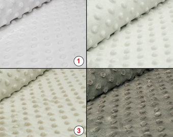 Dimple Dots Fleece Fabric  50 x 155 cm
